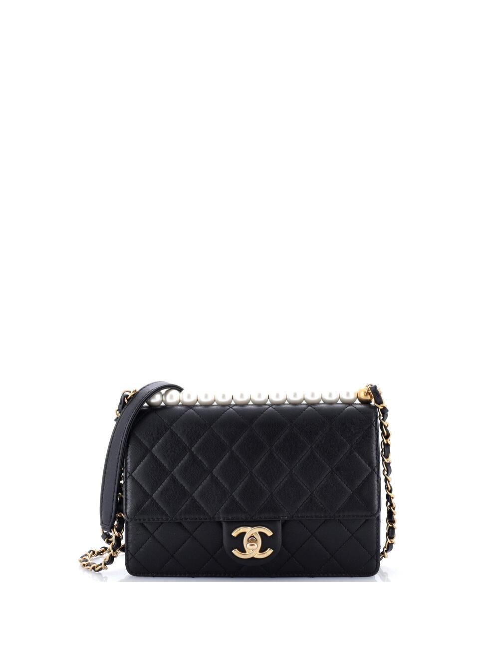 Chanel Chic Pearls Flap Bag Quilted #371156C47B